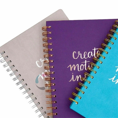 high quality custom design hot sale spiral wire-o journal printing service