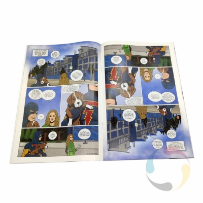 Cheap Quality Wholesale Color Design Offset Saddle Stitch Bind Booklet Book Brochure Custom Comic Manga Print Service