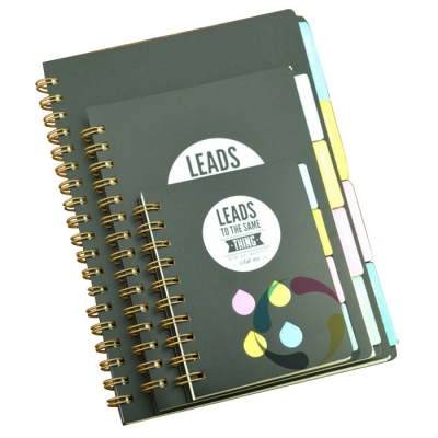 hot sale high quality manufacturer custom hardcover paper spiral journal planner notebook print