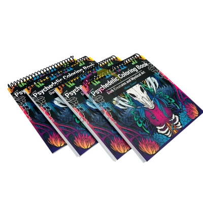 Custom Coloring Spiral Binding Book Printing 2024 New Design Coloring Books for Children Book Printing Service