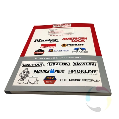 Custom Print Logo With Gold Foil Catalog Printing Softcover Book Printing Service