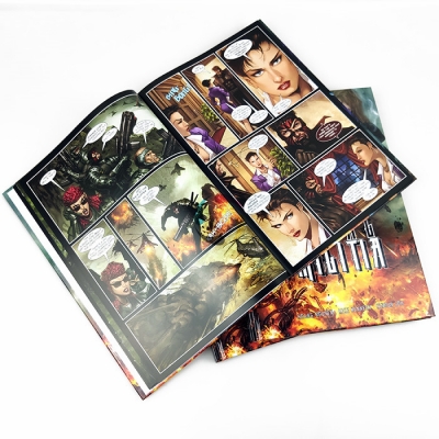 Custom Case Bound Children Story Book Adult Overseas Hardcover Softcover Saddle Stitching Comic Book Printing Service