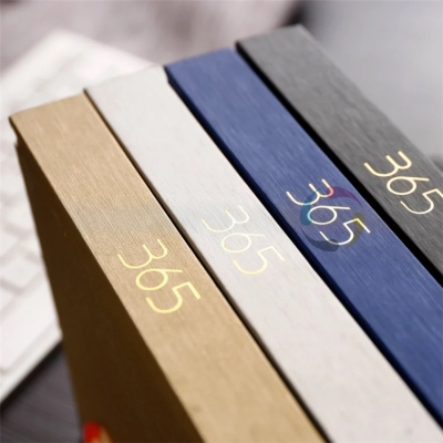 Customized high quality hardcover spiral book journal planner spiral notebook printing service